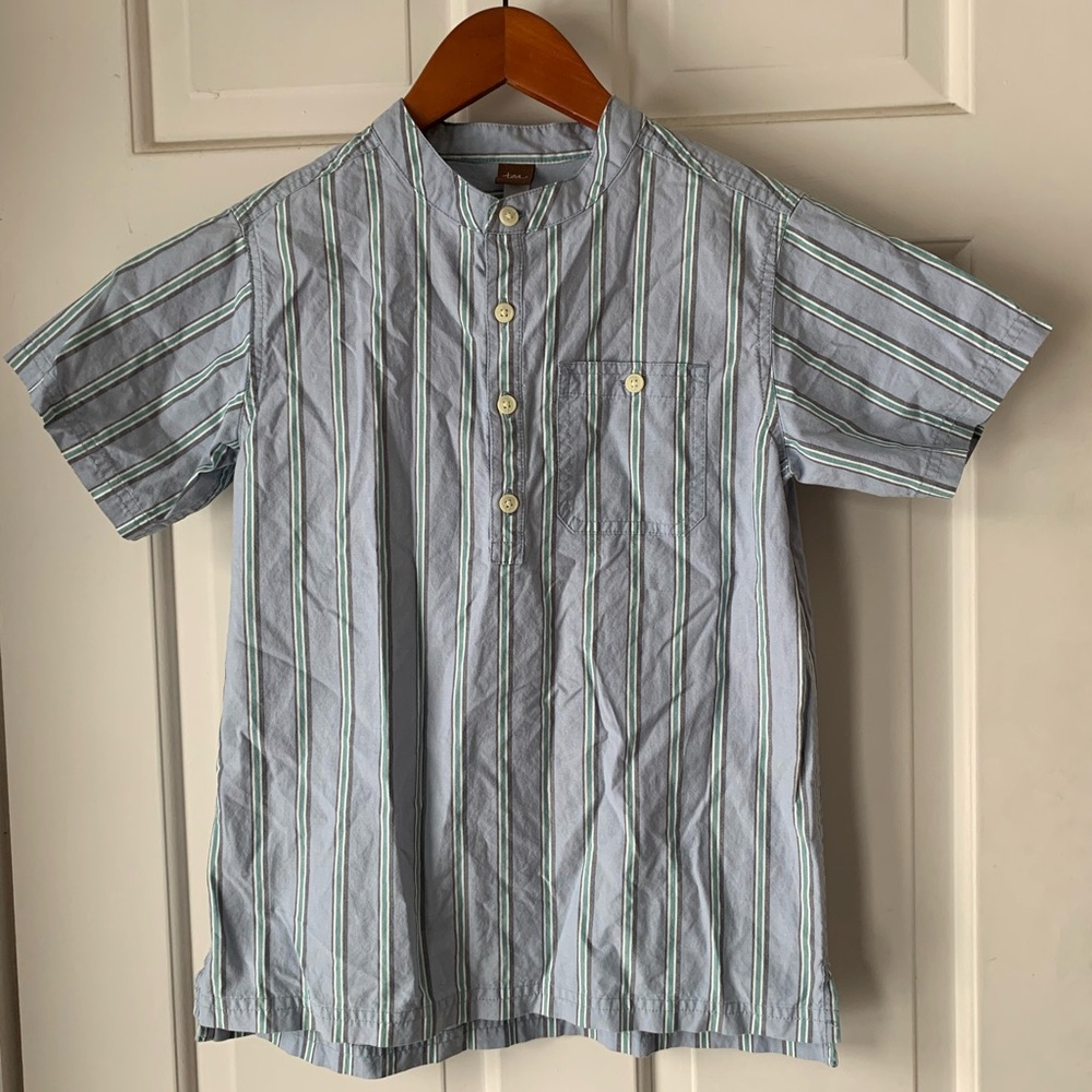 Boy’s Tea Collection Striped Short Sleeve Shirt